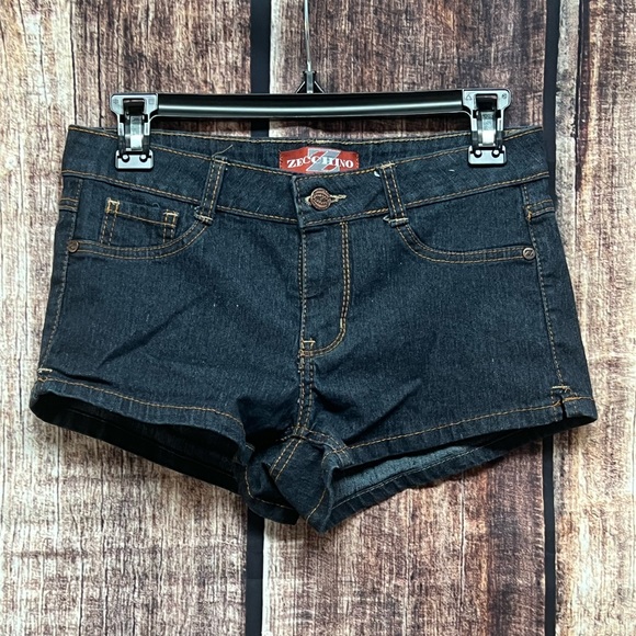 Zecchino Dark Wash Denim Short Shorts - size 7 - Picture 1 of 7